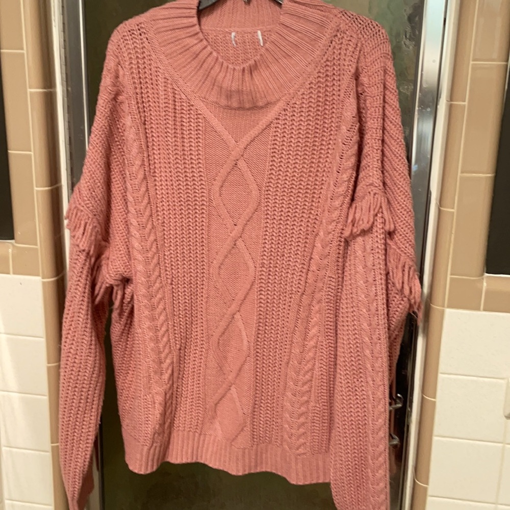 Beautiful rose sweater!